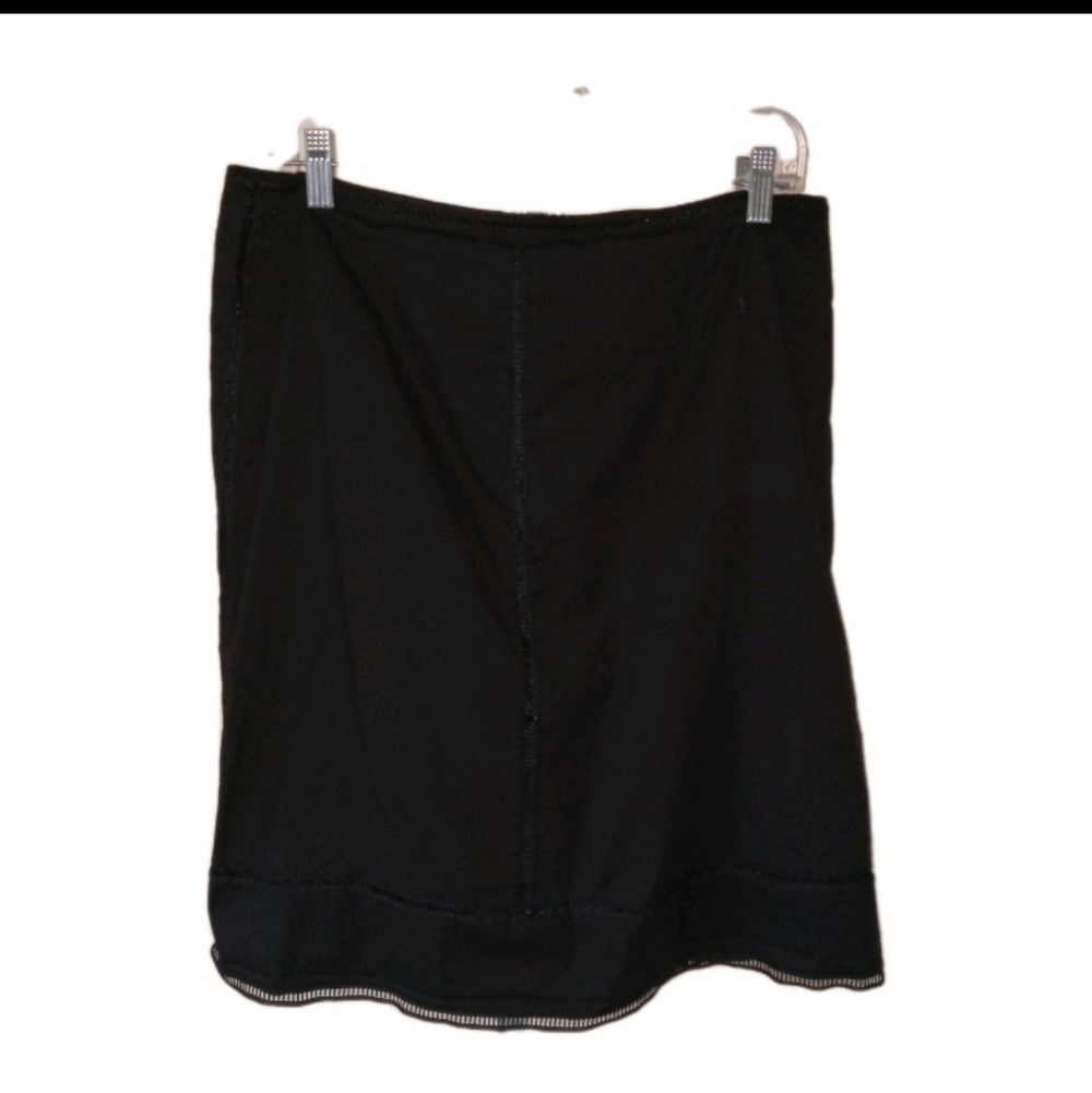 Cynthia Steffe Black Lined Cotton/Spandex Skirt 14 - Picture 1 of 9